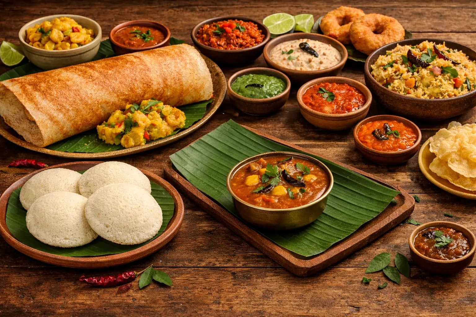 Fresh, plant-based Indian ingredients representing VegNation's vegan kitchen in Utrecht